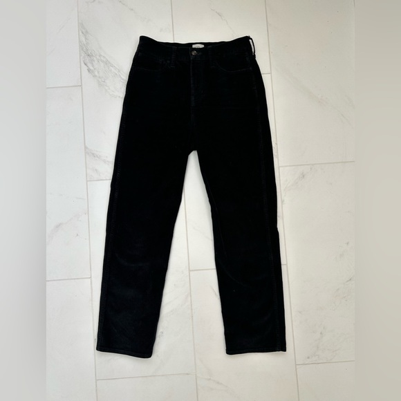 J. Crew Black Corduroy Pants. High-rise '90s classic straight corduroy. - Picture 2 of 5